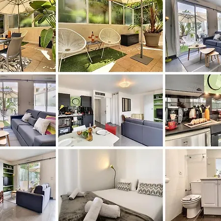 Apartment Nestor&jeeves - Berlioz Patio - - Residential Area - Patio 20m Nice